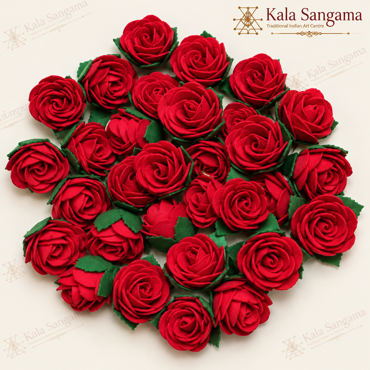 Crimson Rose Cluster with Kala Sangama Branding