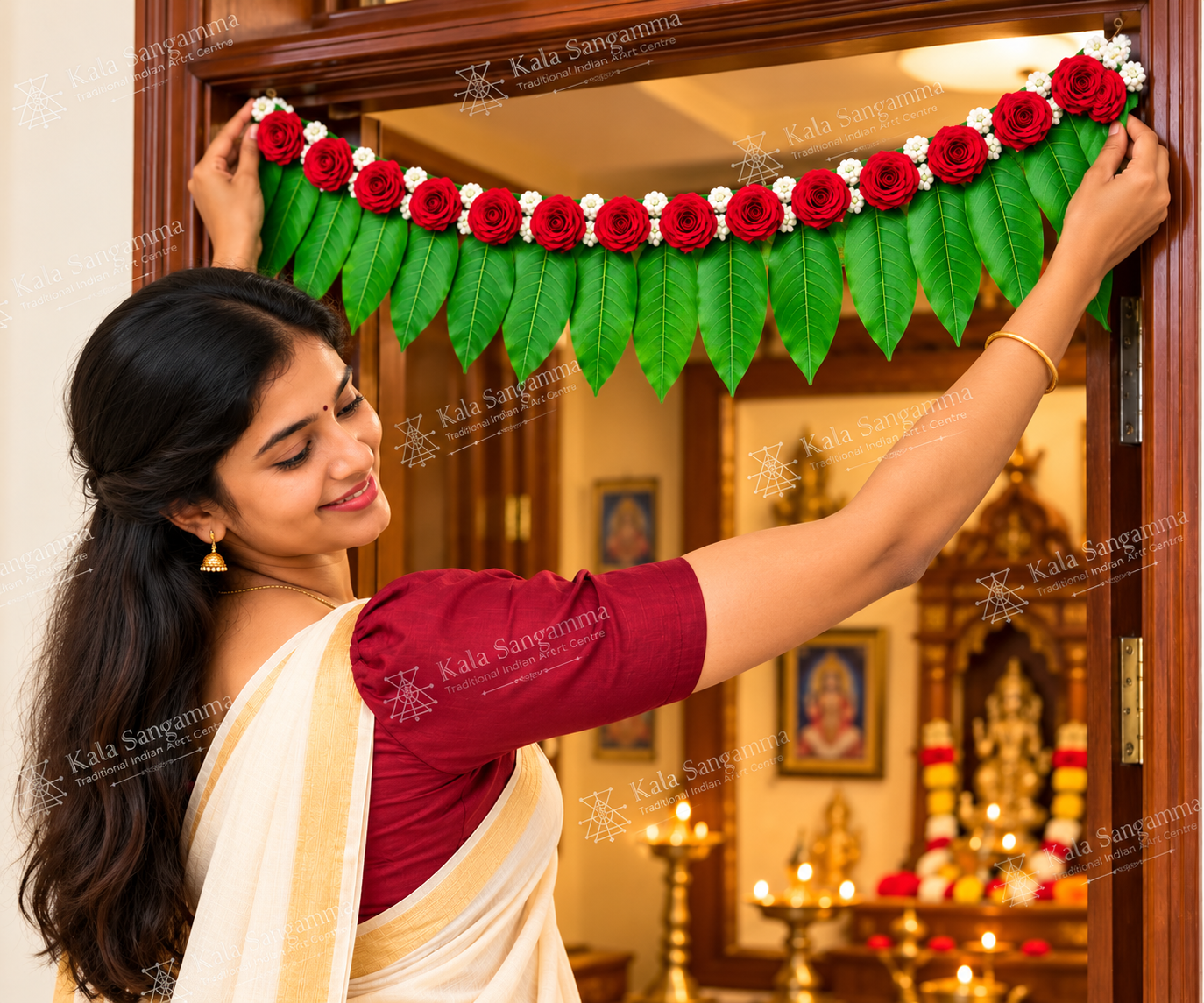 Festive Floral Toran Decoration