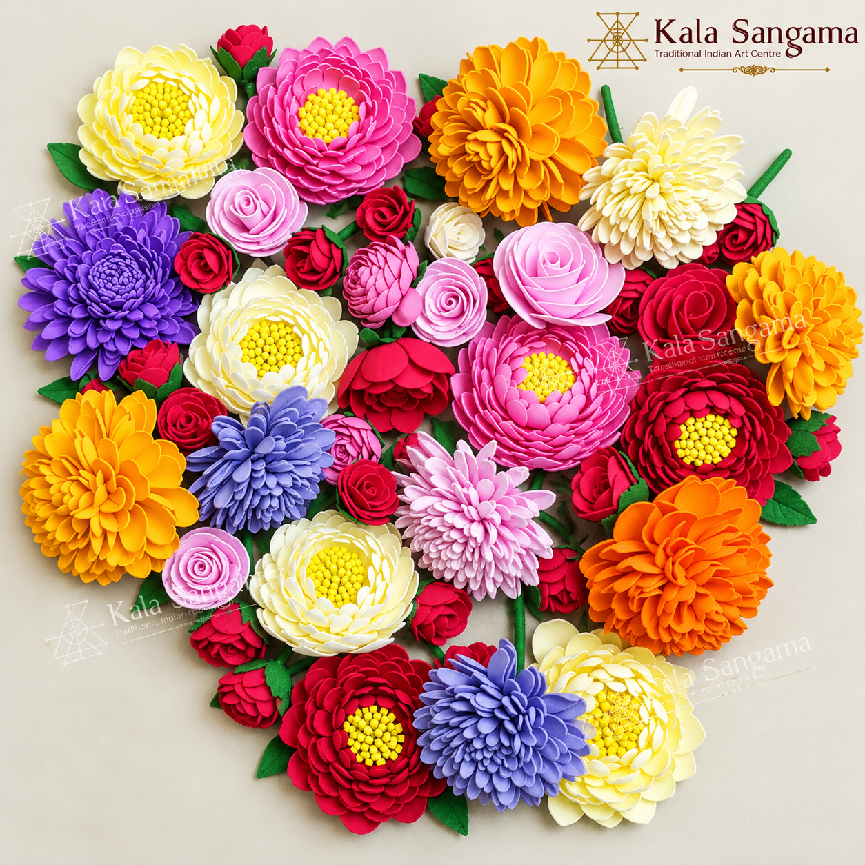 Kala Sangama Paper Flower Heart